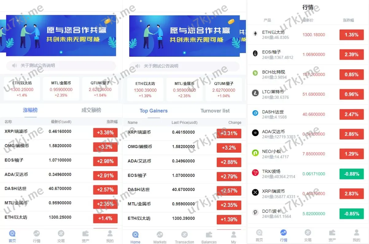 K线无差异版/双语言FastAdmin外汇微盘源码源码/USD₮支付