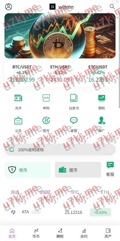 海外多个语言交易所 合约 期权 秒合约 插针控制 申购