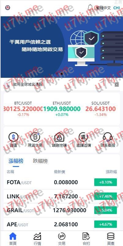 二开版交易所系统 秒合约交易所 锁仓挖矿 前端uinapp
