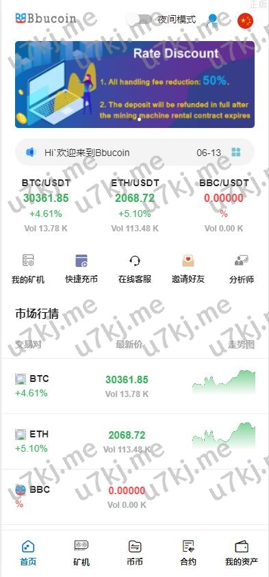 全开源bbank多个语言交易所二开平台币 矿机系统 分析师 币币合约交易